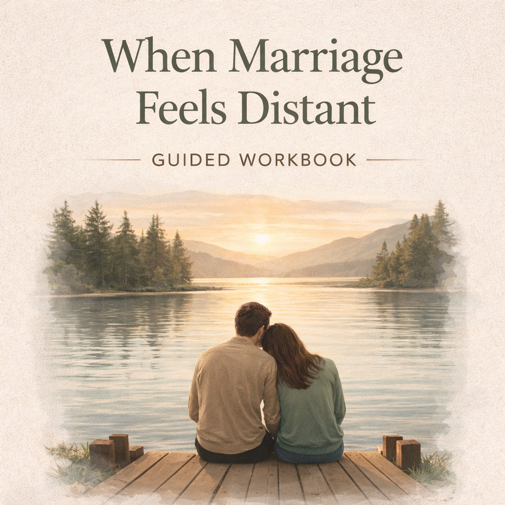The cover of the guided workbook, When Marriage Feels Distant