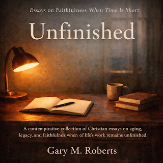 An open book on a desk referencing work that went unfinished